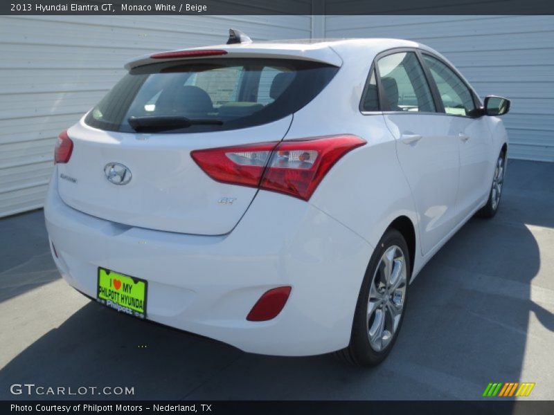 Monaco White / Beige 2013 Hyundai Elantra GT