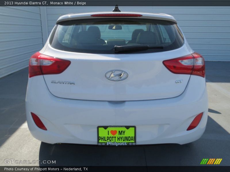 Monaco White / Beige 2013 Hyundai Elantra GT