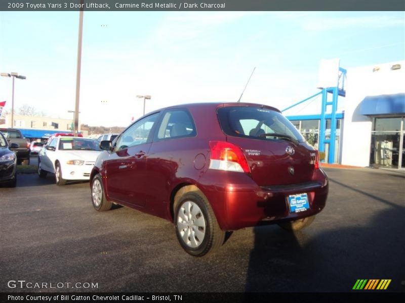 Carmine Red Metallic / Dark Charcoal 2009 Toyota Yaris 3 Door Liftback