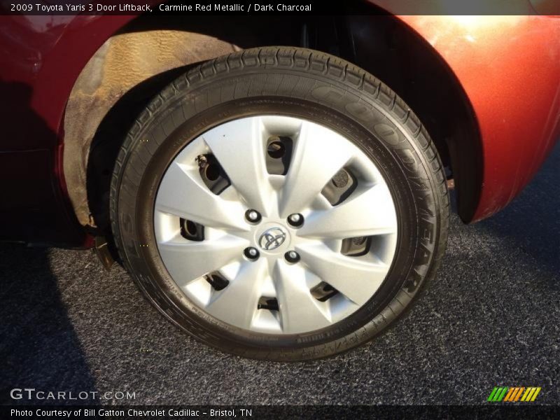 Carmine Red Metallic / Dark Charcoal 2009 Toyota Yaris 3 Door Liftback