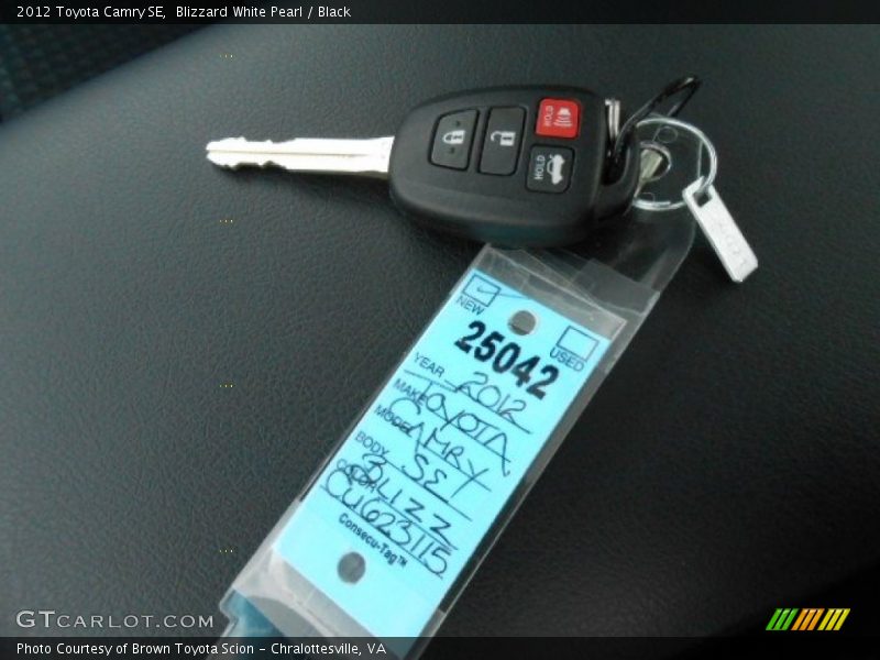 Keys of 2012 Camry SE
