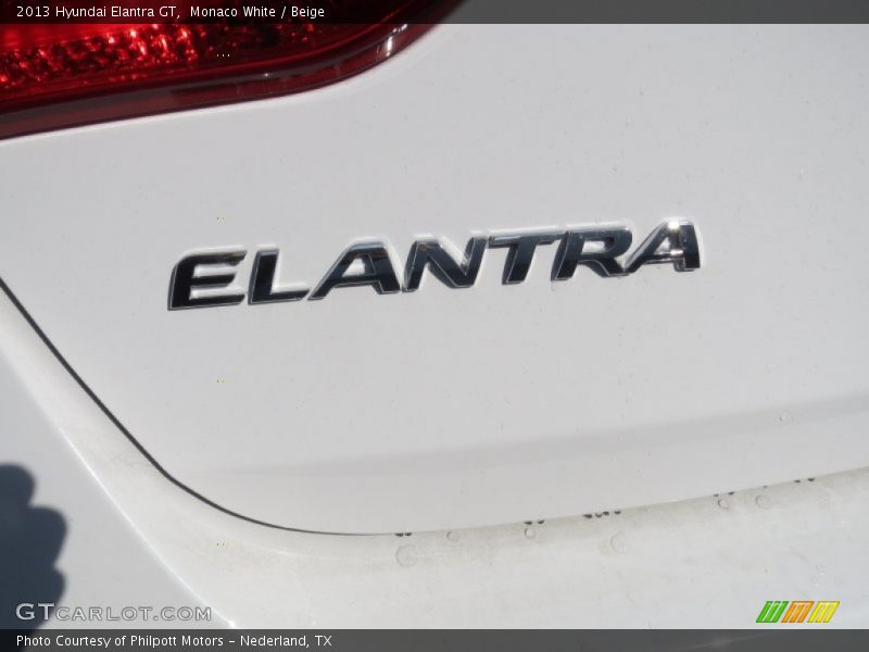 Monaco White / Beige 2013 Hyundai Elantra GT