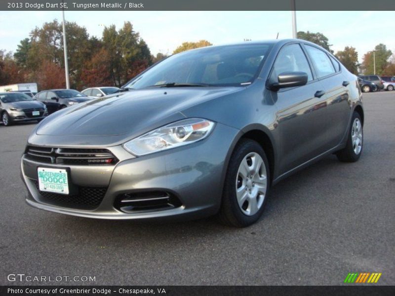 Tungsten Metallic / Black 2013 Dodge Dart SE