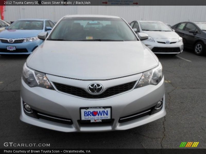Classic Silver Metallic / Black/Ash 2012 Toyota Camry SE