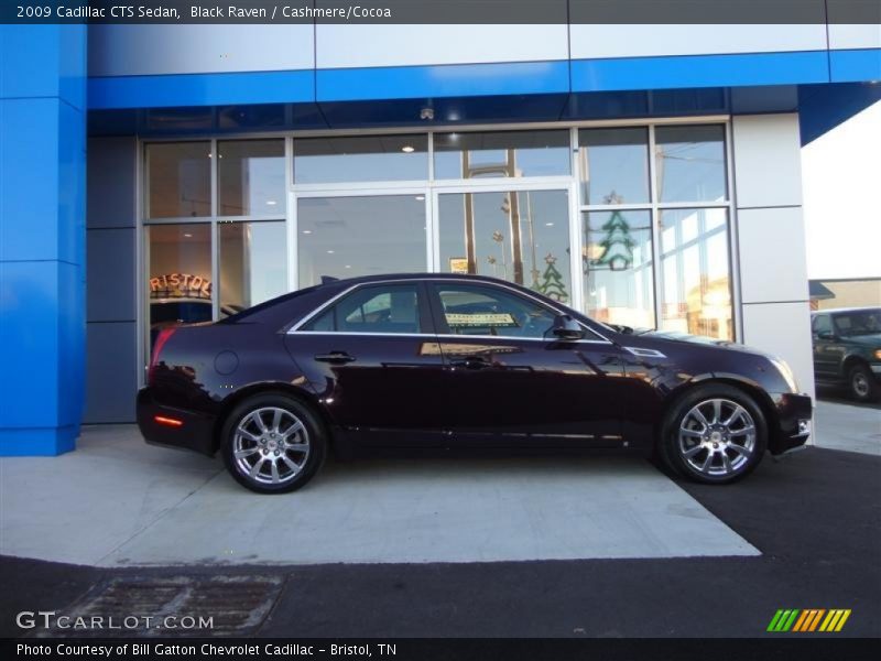 Black Raven / Cashmere/Cocoa 2009 Cadillac CTS Sedan