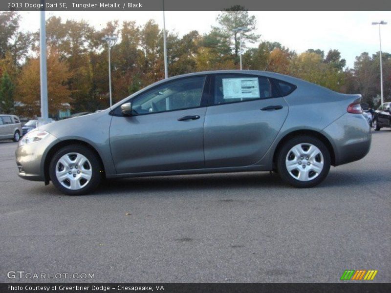 Tungsten Metallic / Black 2013 Dodge Dart SE