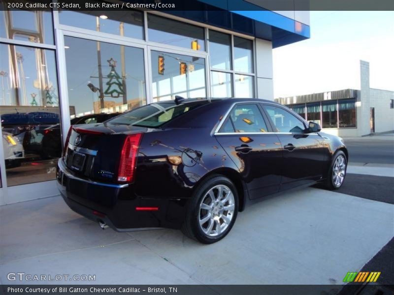 Black Raven / Cashmere/Cocoa 2009 Cadillac CTS Sedan