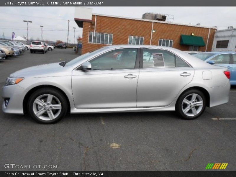 Classic Silver Metallic / Black/Ash 2012 Toyota Camry SE