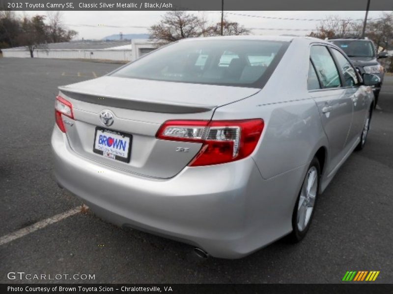Classic Silver Metallic / Black/Ash 2012 Toyota Camry SE