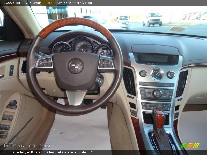 Black Raven / Cashmere/Cocoa 2009 Cadillac CTS Sedan