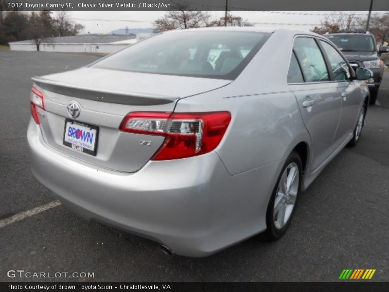 Classic Silver Metallic / Black/Ash 2012 Toyota Camry SE