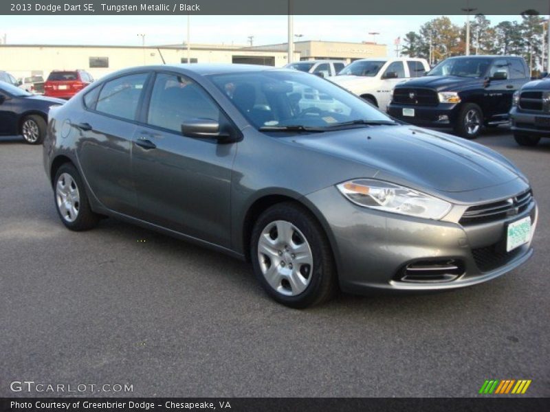Tungsten Metallic / Black 2013 Dodge Dart SE