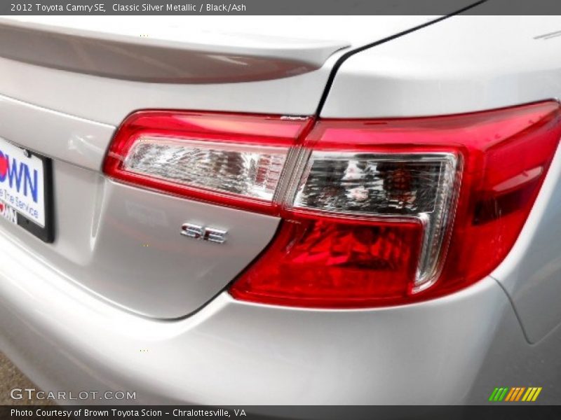 Classic Silver Metallic / Black/Ash 2012 Toyota Camry SE
