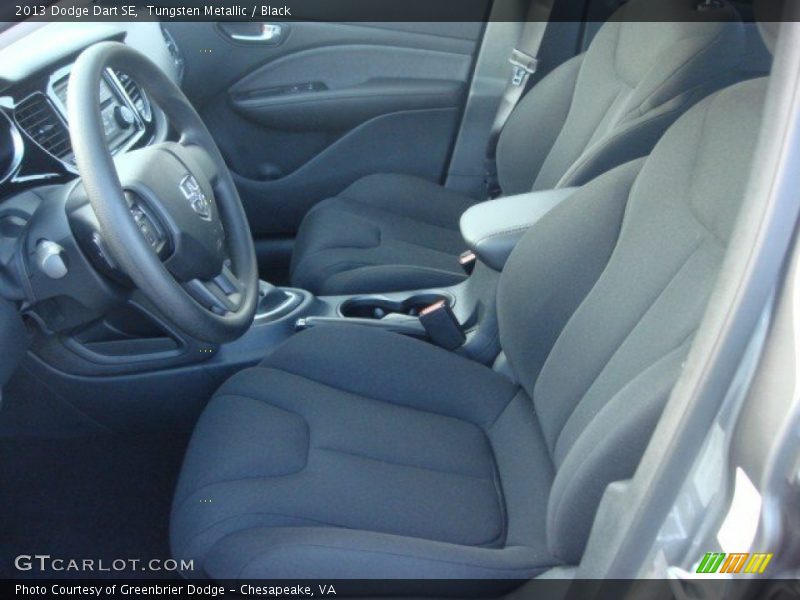 Tungsten Metallic / Black 2013 Dodge Dart SE