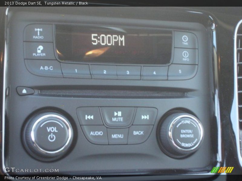 Tungsten Metallic / Black 2013 Dodge Dart SE