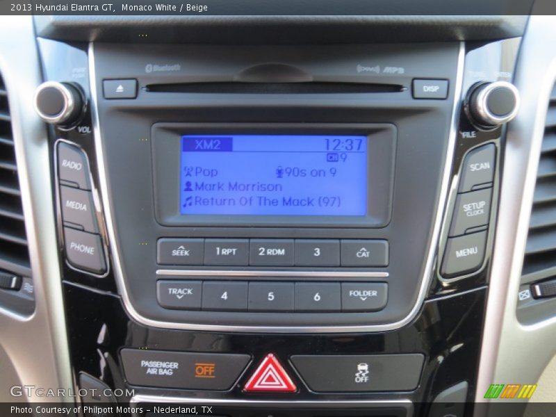 Audio System of 2013 Elantra GT