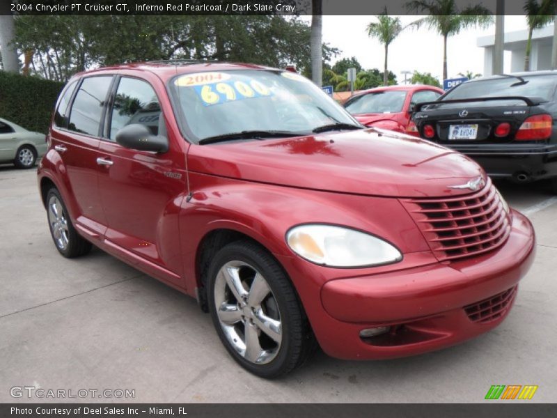 Inferno Red Pearlcoat / Dark Slate Gray 2004 Chrysler PT Cruiser GT
