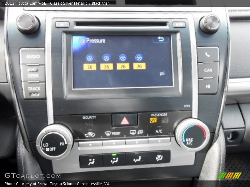 Classic Silver Metallic / Black/Ash 2012 Toyota Camry SE