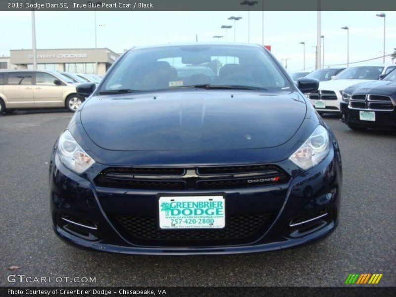 True Blue Pearl Coat / Black 2013 Dodge Dart SE