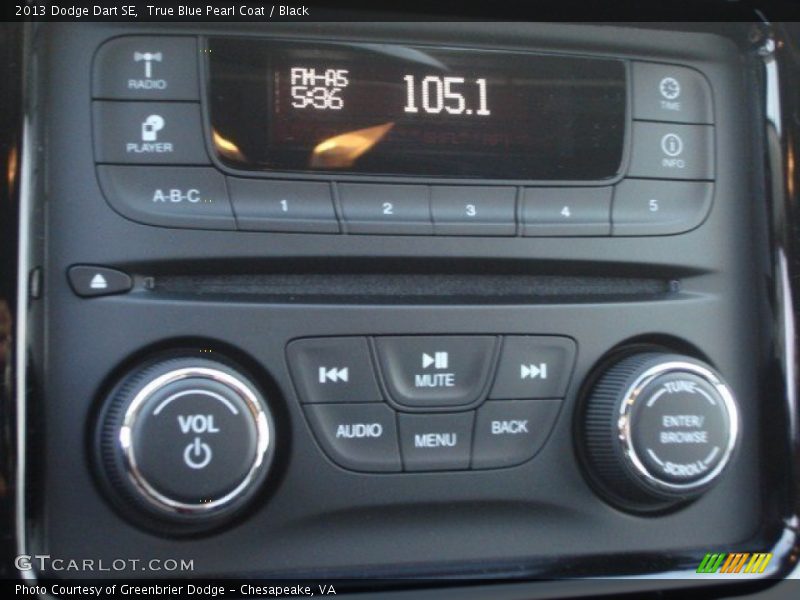 True Blue Pearl Coat / Black 2013 Dodge Dart SE