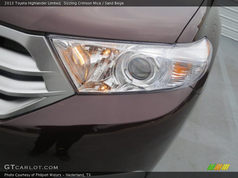Sizzling Crimson Mica / Sand Beige 2013 Toyota Highlander Limited
