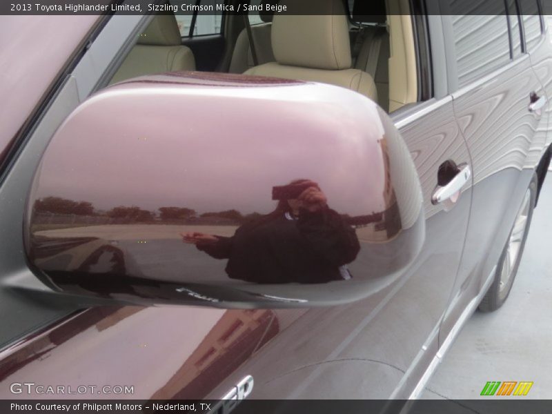 Sizzling Crimson Mica / Sand Beige 2013 Toyota Highlander Limited