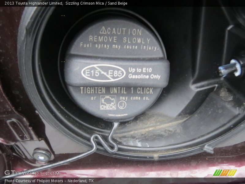 Sizzling Crimson Mica / Sand Beige 2013 Toyota Highlander Limited