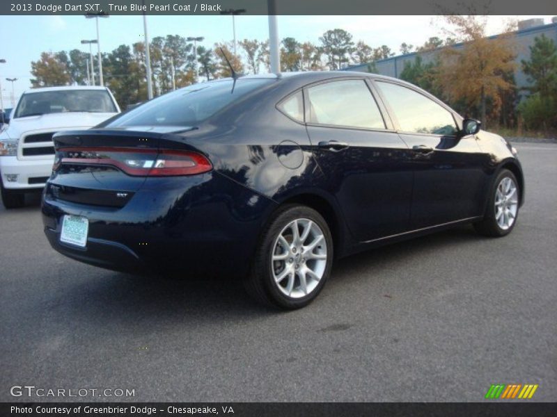 True Blue Pearl Coat / Black 2013 Dodge Dart SXT