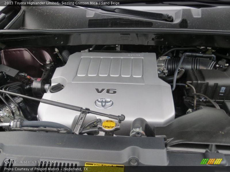 Sizzling Crimson Mica / Sand Beige 2013 Toyota Highlander Limited