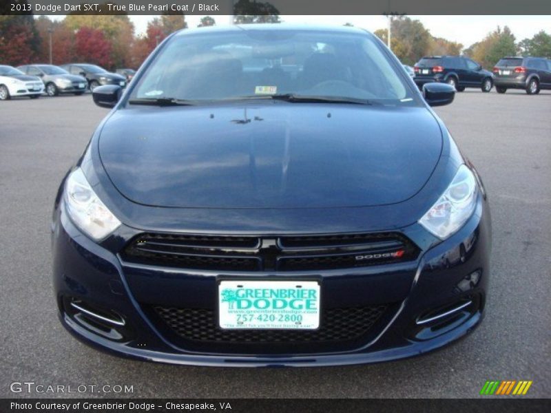 True Blue Pearl Coat / Black 2013 Dodge Dart SXT