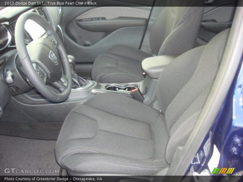 True Blue Pearl Coat / Black 2013 Dodge Dart SXT