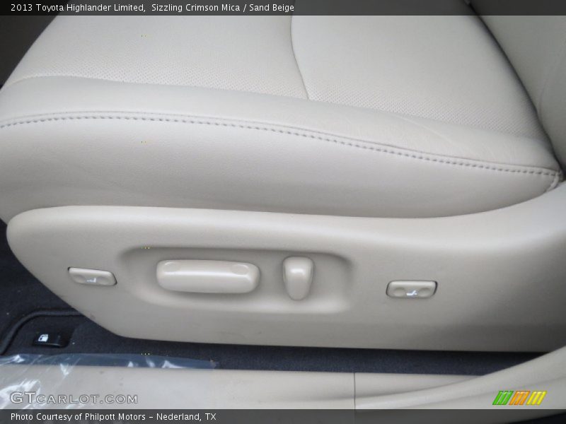 Sizzling Crimson Mica / Sand Beige 2013 Toyota Highlander Limited