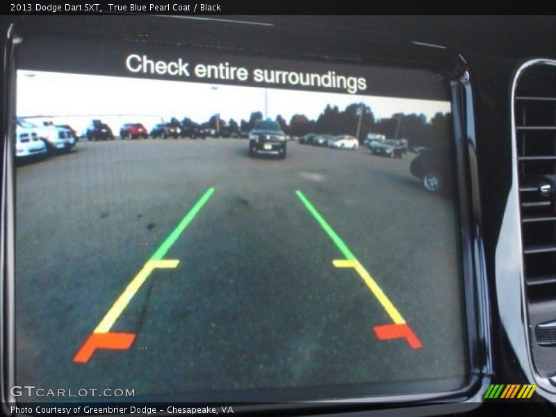 True Blue Pearl Coat / Black 2013 Dodge Dart SXT
