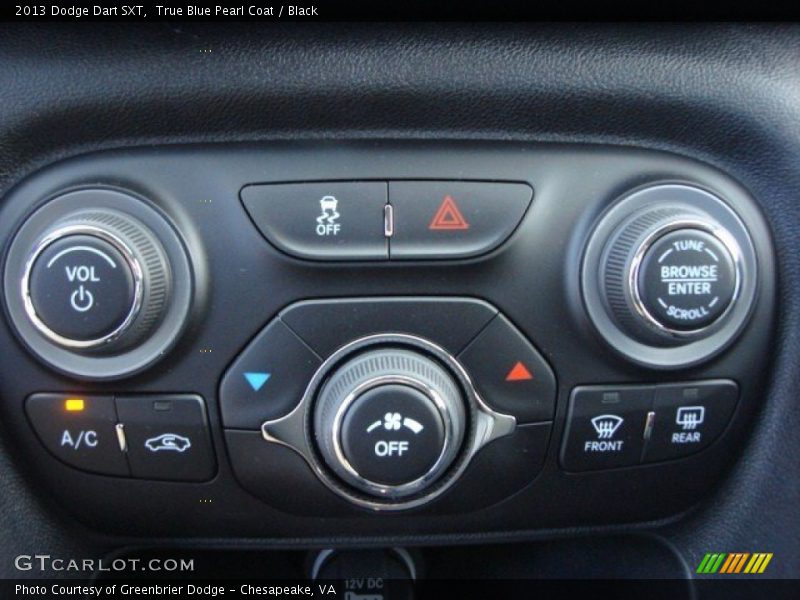 True Blue Pearl Coat / Black 2013 Dodge Dart SXT