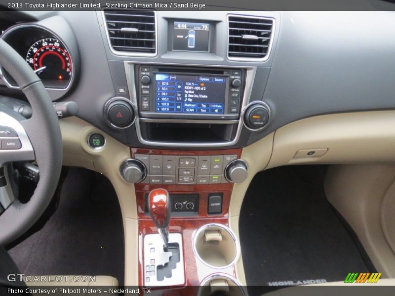 Sizzling Crimson Mica / Sand Beige 2013 Toyota Highlander Limited