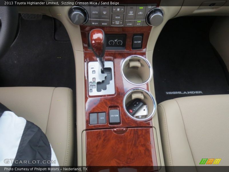 Sizzling Crimson Mica / Sand Beige 2013 Toyota Highlander Limited