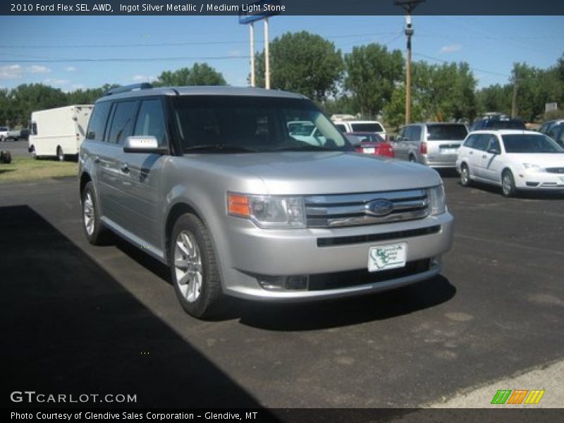 Ingot Silver Metallic / Medium Light Stone 2010 Ford Flex SEL AWD