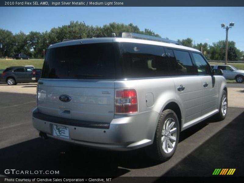 Ingot Silver Metallic / Medium Light Stone 2010 Ford Flex SEL AWD