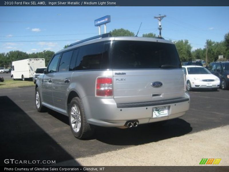 Ingot Silver Metallic / Medium Light Stone 2010 Ford Flex SEL AWD