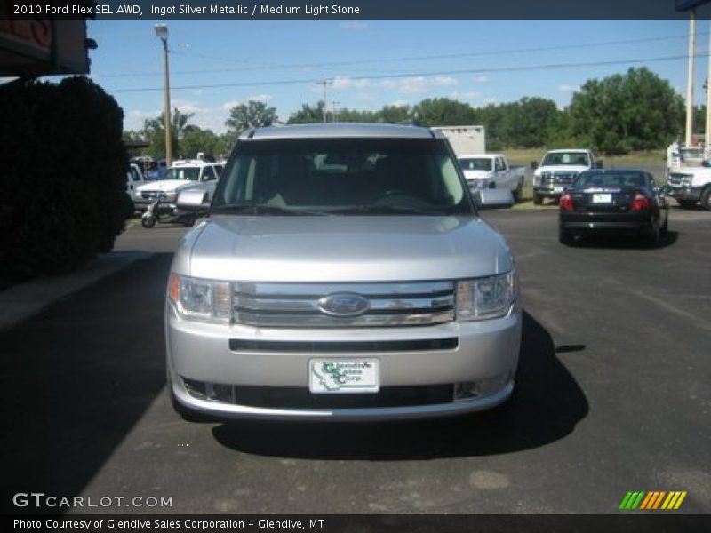 Ingot Silver Metallic / Medium Light Stone 2010 Ford Flex SEL AWD