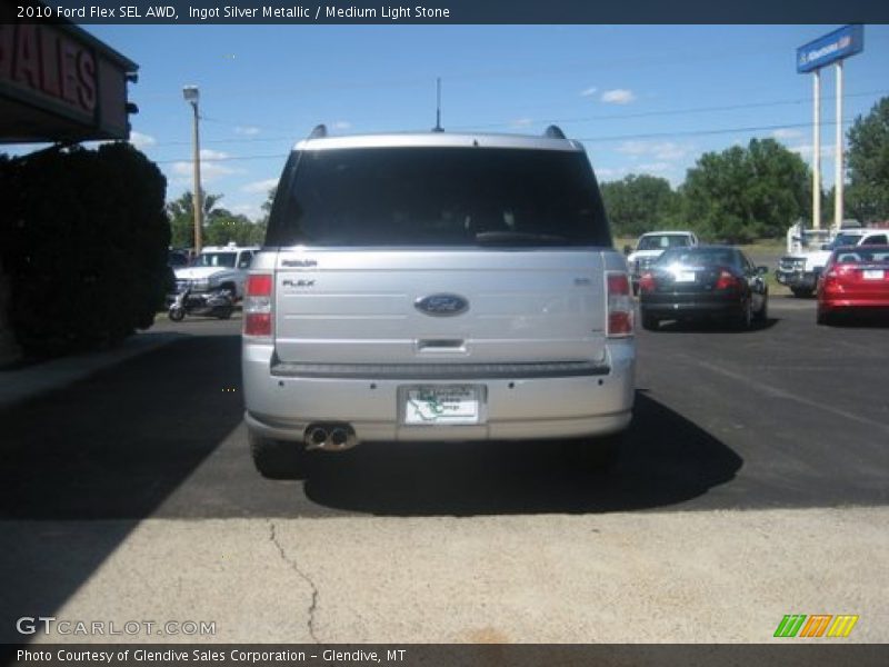 Ingot Silver Metallic / Medium Light Stone 2010 Ford Flex SEL AWD