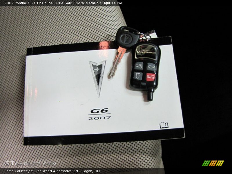 Blue Gold Crystal Metallic / Light Taupe 2007 Pontiac G6 GTP Coupe