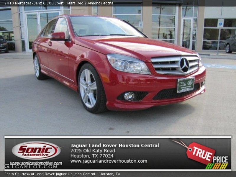 Mars Red / Almond/Mocha 2010 Mercedes-Benz C 300 Sport