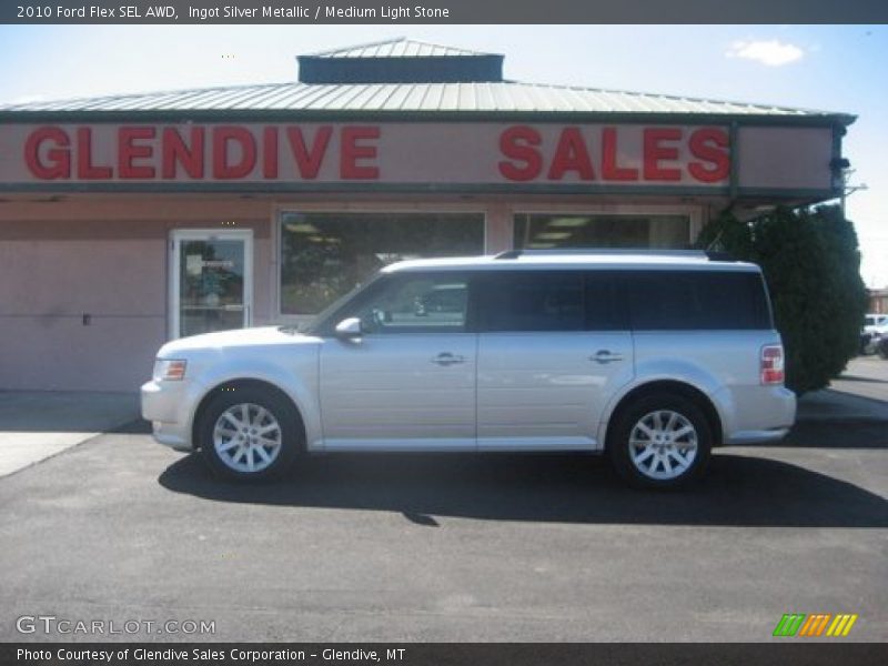Ingot Silver Metallic / Medium Light Stone 2010 Ford Flex SEL AWD