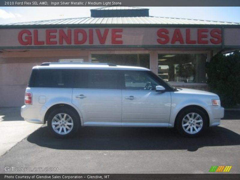 Ingot Silver Metallic / Medium Light Stone 2010 Ford Flex SEL AWD