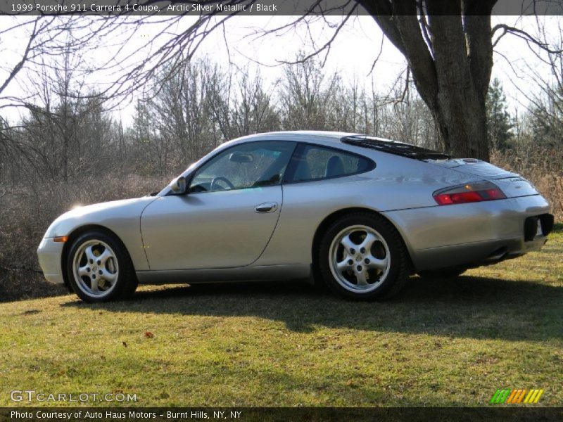 Arctic Silver Metallic / Black 1999 Porsche 911 Carrera 4 Coupe