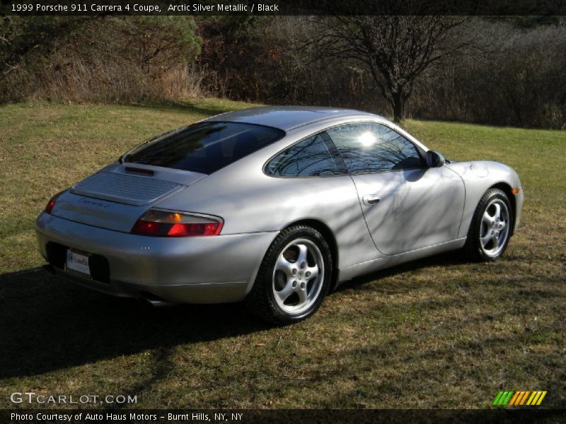 Arctic Silver Metallic / Black 1999 Porsche 911 Carrera 4 Coupe