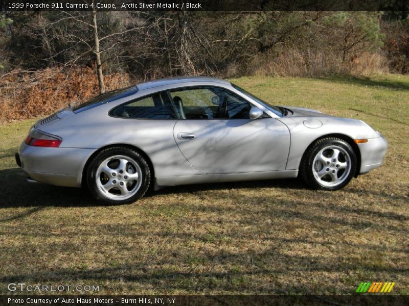Arctic Silver Metallic / Black 1999 Porsche 911 Carrera 4 Coupe