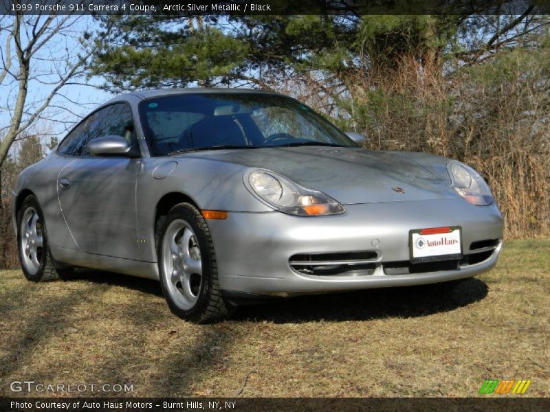 Arctic Silver Metallic / Black 1999 Porsche 911 Carrera 4 Coupe
