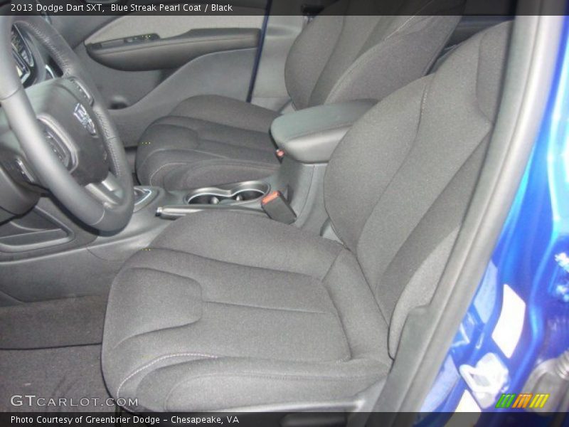 Blue Streak Pearl Coat / Black 2013 Dodge Dart SXT